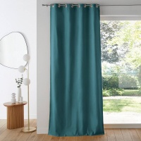 Штора Затемняющая с люверсами 100 хлопок Scenario 350 x 135 см зеленый LA REDOUTE INTERIEURS  фото, kupilegko.ru